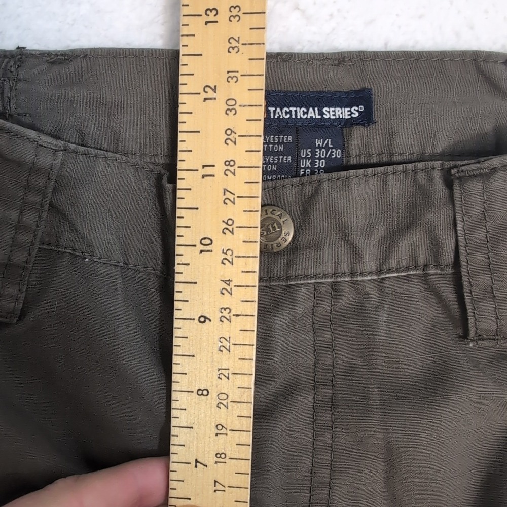 5.11 Tactical Series TAC-143 Green Cargo Pants Mens‎ 30x30 - Picture 4 of 8